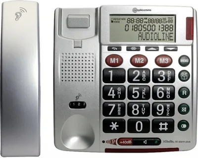 Produktbild von amplicomms BIGTel 50 Alarm plus, Grosstastentelefon Dark Grey