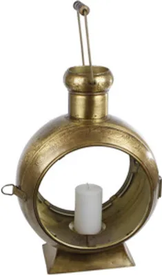 Produktbild von Keine Feuerlaterne Berend Antikgold Glas Metall 33x23x46cm