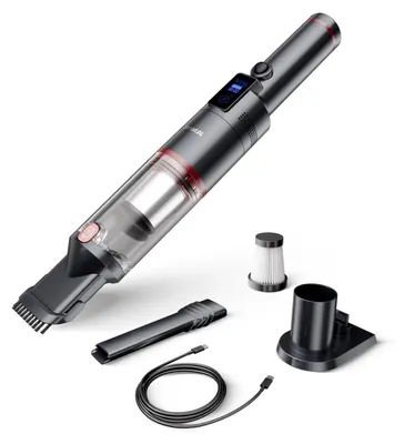 Zdjęcie produktu dla Odkurzacz ręczny bezprzewodowy, 17000 Pa, 145 W, czas pracy 30 minut, dioda LED, kolor niebieski