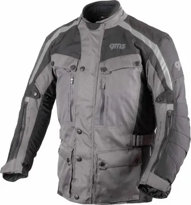 Produktbild von GMS Temper Motorrad Textiljacke, grau/schwarz, 2XL