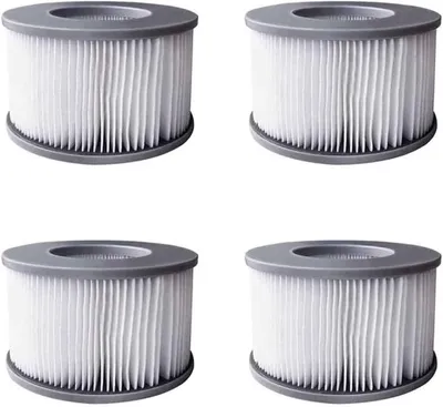 Produktbild von 4 x Whirlpool-Filter für MSpa, aufblasbare Pools, Kartuschenfilter, verbesserte Version, geeignet für MSpa und alle aktuellen Whirlpools