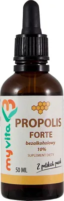 Obrázek produktu pro Propolis Forte Kapky 50 ml - Přírodní doplněk stravy s extraktem z propolisu pro posílení imunity a zdraví. Podpořte své tělo s MyVita Propolis Forte!