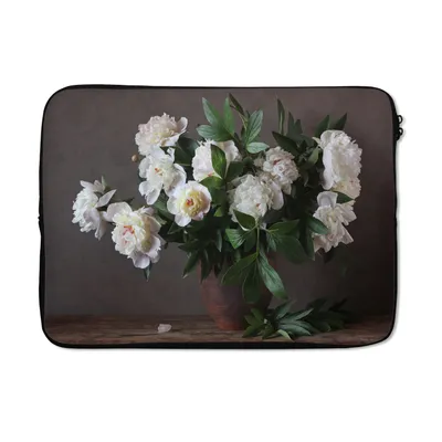 Produktbild von MuchoWow® Laptop Hülle 13 Zoll Blumen - Stilleben Laptoptasche - Laptophülle - Sleeve - Rundumschutz