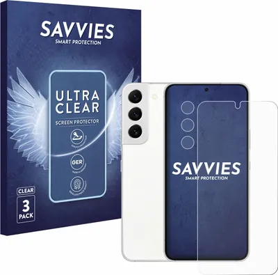 Produktbild von 6x Für Samsung Galaxy S22 Enterprise Edition (Display+Kamera) Schutzfolie Savvies Displayschutz Display Schutz Folie Klar Transparent