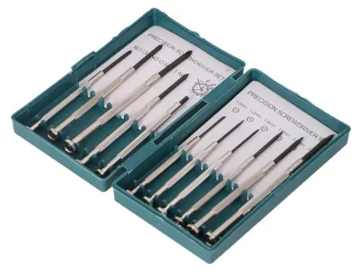 Produktbild von Präzisionsschraubendreher Set 11tlg Feinmechanik Minischraubendreher Handy