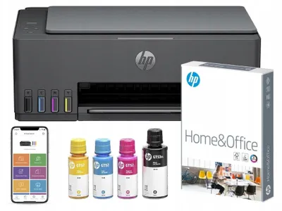 Produktbild von Drucker HP Smart Tank 581 + 500 Blatt A4-Papier, WLAN, USB