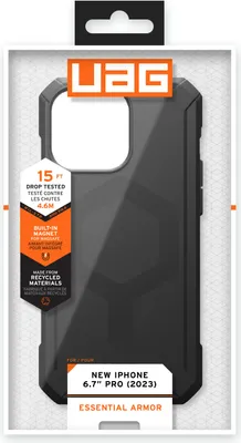 Produktbild von Urban Armor Gear 114296114040, Cover, Apple, iPhone 15 Pro, 15,5 cm (6.1"), Schwarz