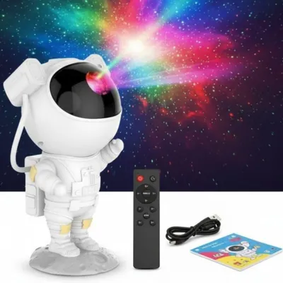 Image de Veilleuse Vitu Astronaut et projecteur de ciel étoilé Galaxy Lamp avec télécommande