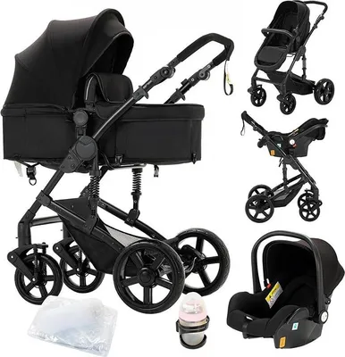 Produktbild von Babyschale, kompaktes Design, verstellbare Sitzposition, 588-SCHWARZ