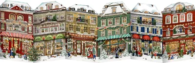 Produktbild von Aufstellkalender Weihnachtslädchen-Leporello