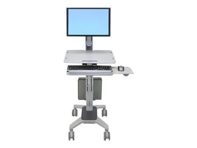 Obrázek produktu pro Ergotron WorkFit C-Mod, Single Display Sit-Stand Workstation, 8,1 kg, 68,6 cm (27"), 75 x 75 mm, 100 x 100 mm, Nastavení výšky, Šedá