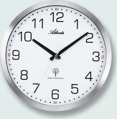 Produktbild von Atlanta Wanduhr, Funk, Ø 30 cm, 4371-0