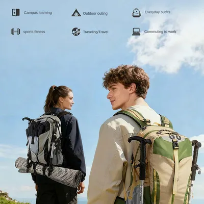 Produktbild von Neuer leichter Outdoor-Rucksack für Damen und Herren, professioneller Wander-, Trekking-, Sport- und Reiserucksack,Blue