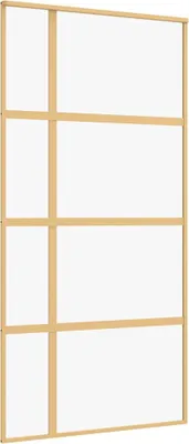 Obrázok produktu pre vidaXL Posuvné dvere Golden 102,5x205 cm ESG číre sklo a hliník