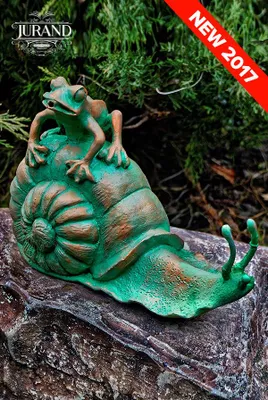 Image de Fontaine décorative, figurine de grenouille, pierre, jardin, étang, fontaine à eau, référence : 6032