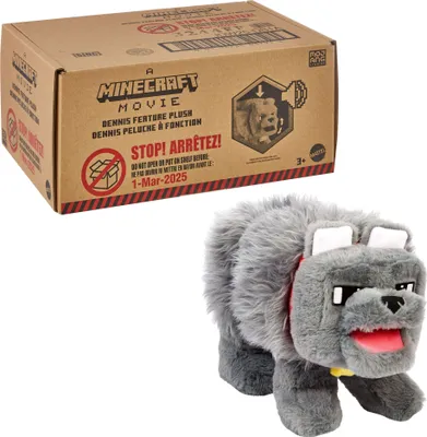 Zdjęcie produktu dla Minecraft Dennis the Wolf, Wilk, 3 lat(a), Interaktywny, Brzmienie, AAA, Baterie w zestawie