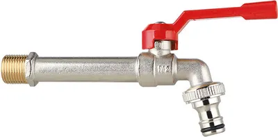Zdjęcie produktu dla INF Czerwony aluminiowy uchwyt kranu zewnętrznego