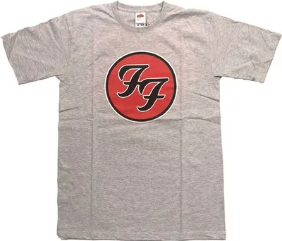 Produktbild von Foo Fighters - FF Logo Kinder 9-10 Jahre T-Shirt - Grau