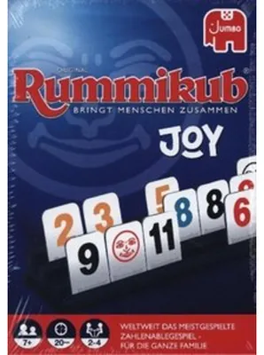 Produktbild von Jumbo Rummikub Joy, Brettspiel, Auf Kacheln basierend, 7 Jahr(e), 20 min, 20 min, Familienspiel