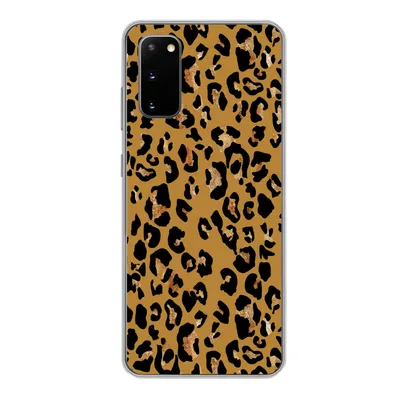 Produktbild von MuchoWow® Handyhülle Schutzhülle Hülle für Samsung Galaxy S20 Pantherdruck - Gelb - Gold Silikon Softcase Handy Hülle - Bild