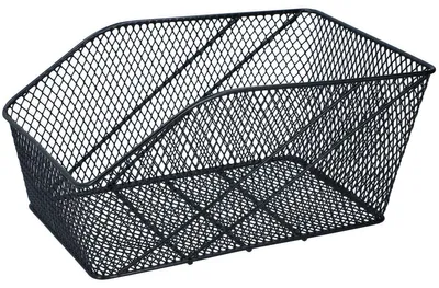 Image de Panier vélo Dunlop 13 litres - Vélo Arrière - fixation Tyraps incluse sans outil - Métal - Noir
