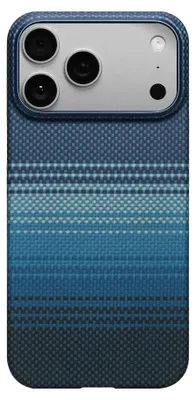 Zdjęcie produktu dla Ultracienkie etui Pitaka do iPhone'a 17 Pro Max - Kompatybilne z MagSafe - Przycisk sterowania kamerą odporny na zarysowania - Wykonane z kosmicznego włókna aramidowego
