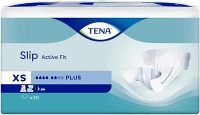 Produktbild von TENA Slip Active Fit Plus Gr. XS Tüte - Hüftumfang 49-74cm 30 Stück