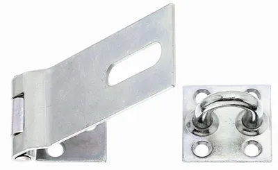 Image de Alberts 348274 loquet de sécurité, électro-galvanisé, passivé à couche épaisse, longueur loquet 93 mm, largeur 37 mm, set de 6 pièces