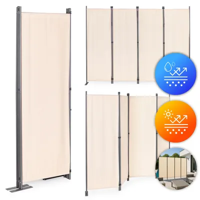 Obrázek produktu pro Skládací zahradní pokojový paraván 4panelový 167x216 cm béžový MultiGarden