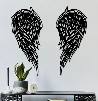 Produktbild von Wallity, Alato-1, Dekoratives Wandaccessoire aus Metall, Schwarz, 100 % METALL, 32 x 70 cm