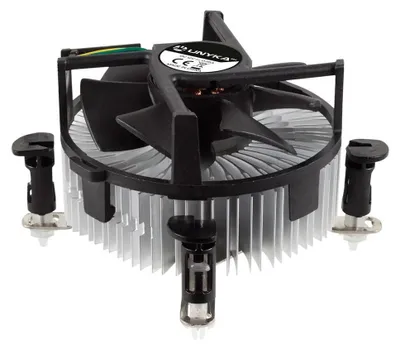Image de UNYKAch UK532002, Ventilateur, 9 cm, Noir, Gris