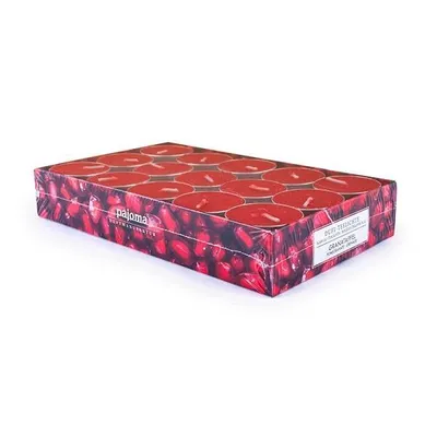 Produktbild von 30er Pack Duft Teelichter GRANATAPFEL rot D. 3,5cm Pajoma WA