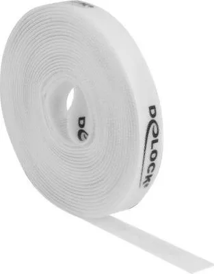 Obrázek produktu pro DeLOCK Páska suchého zipu na roli, D 5 m x Š 15 mm, bílá, Lepicí páska, Bílá, 5 m, 15 mm
