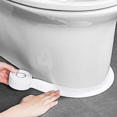 Produktbild von Wasserdichter Kitband - Selbstklebende Badkamer Kitstreifen - Weiß - 3,2m