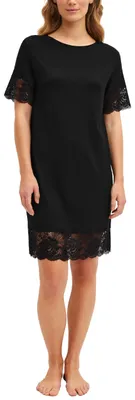 Produktbild von CALIDA Elegant Dreams Kurzarm-Nachthemd Damen schwarz 36-38