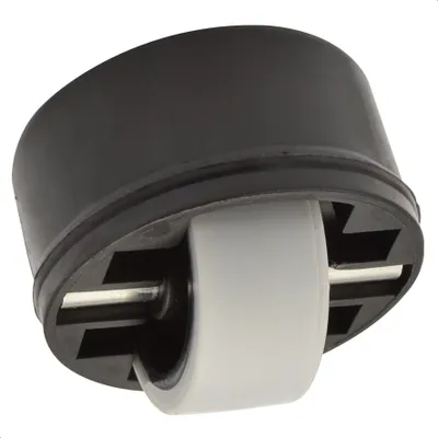 Produktbild von WAGNER Soft-Lenkrolle ROLLER-MINI - Durchmesser Ø 27 mm, Gehäuse schwarz Ø37/36 x 15/14 mm, Tragkraft 50 kg - 01703701