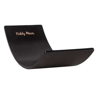 Obrázok produktu pre KiddyMoon Drevená balančná doska pre deti Drevená hojdacia doska Montessori hračka pre deti Balančná doska pre deti Drevené hračky Hojdacia doska 80x30cm, Čierna