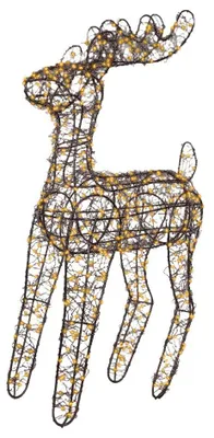 Produktbild von Rentierfigur 34 x 58 cm mit 500 warmweißen Micro-LEDs für Innen- & Außenbereich