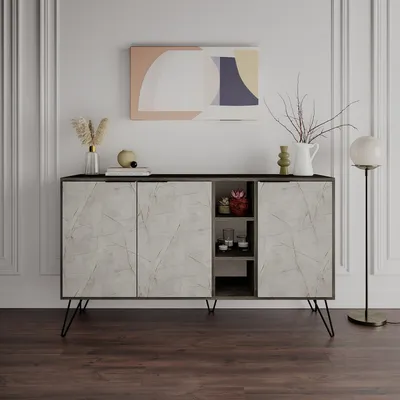 Produktbild von Skye Decor, Clara- Clara DTE, Dunkelbraun, Kommoden, 83x142x35,6 cm, 100% Melaminbeschichtete Partikelplatte