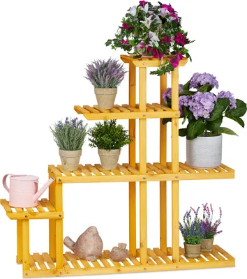 Produktbild von relaxdays XL Blumenregal Holz mit 5 Etagen