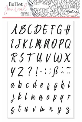 Produktbild von Aladine Stempelset Bullet Journal Alphabet Schaumstempel Mehrfarbig