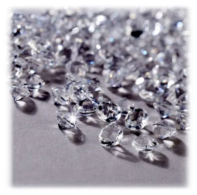 Dekorative Diamanten 3000 Stück, 6 x 4 mm, transparent, Kunststoff