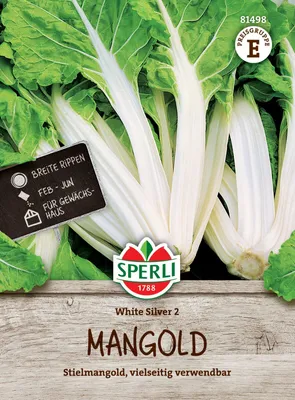 Produktbild von SPERLI Mangoldsamen White Silver 2 Beta vulgaris 50 Pflanzen
