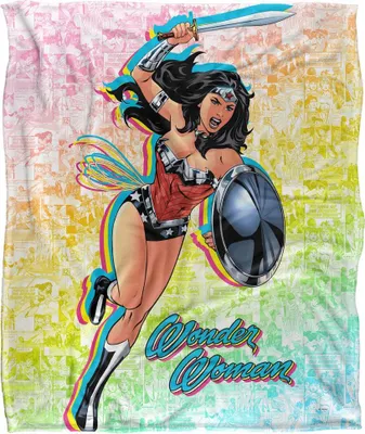 Obrázok produktu pre Wonder Woman - komiksová deka, hodvábna, supermäkká TV23696 (jedna veľkosť) (pestrofarebná)
