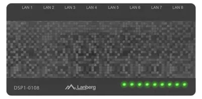 Produktbild von Lanberg DSP1-0108, Unmanaged, Fast Ethernet (10/100)