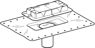 Produktbild von Geberit Flanschaufsatz zu CleanLine Duschrinne, 243.553.00.1