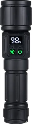 Produktbild von LED-Taschenlampe fuer den Aussenbereich, superhell, zoombar, wiederaufladbar, eingebauter 5000-mAh-Akku, IPX4-Wasserschutzklasse, fuer den Einsatz im Notfall beim Camping zu Hause