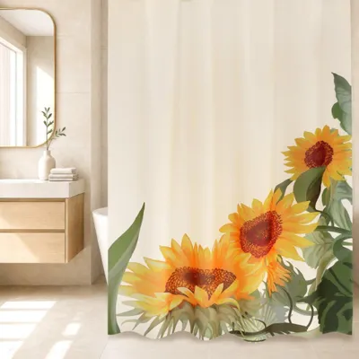 Produktbild von Badezimmervorhang – 180x200 cm – Gelb, Grün