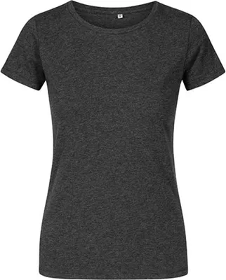 Produktbild von X.O Rundhals T-Shirt Plus Size Damen, Schwarz-Melange, XXL