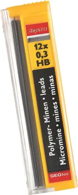 Productafbeelding van Aristo fijne potloodpunten, Hi-Polymer, 0.35 HB, doos met 12 punten